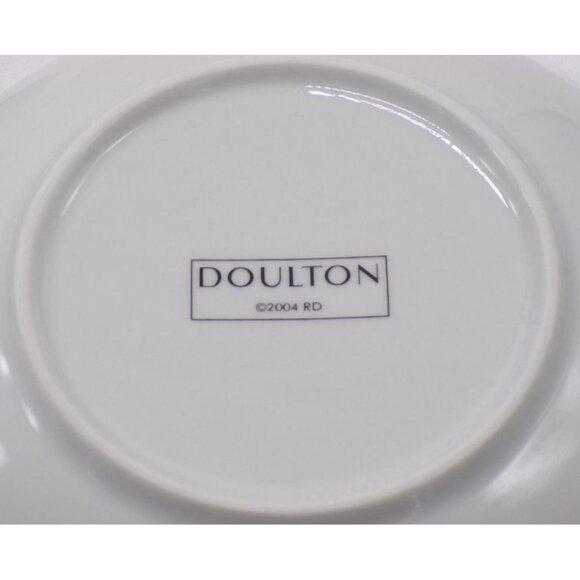 Royal Doulton Bruce Oldfield (Daily Mail) Blue & Gold Rim 2-Pasta Bowls 9.25" - Picture 8 of 8